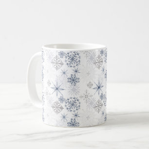 Mug Motif des flocons d'eau de Noël