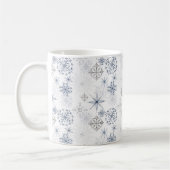 Mug Motif des flocons d'eau de Noël (Gauche)
