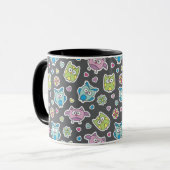 Mug motif des hiboux de bande dessinée (Devant gauche)