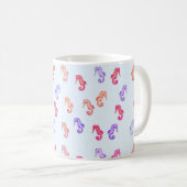 Mug Motif des hippocampes colorés (Devant droit)