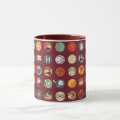 Mug Motif des icônes de dessin Harry Potter (Centre)