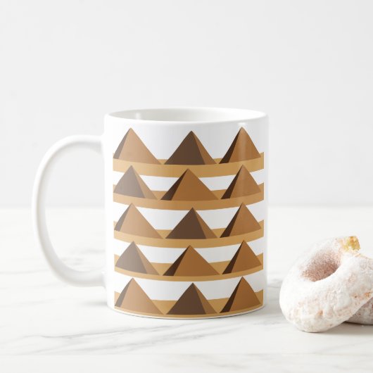 Mug Motif des pyramides égyptiennes (Avec donut)