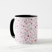 Mug motif des rayures kawaii (Devant gauche)