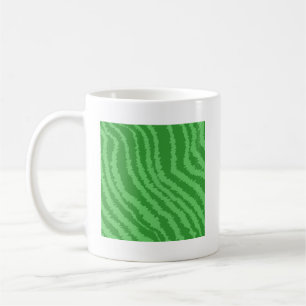 Mug Motif des rayures vertes onduleuses