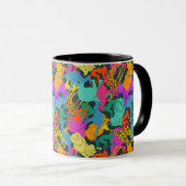 Mug Motif des silhouettes animales (Devant droit)