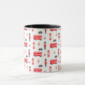 Mug Motif des symboles d'Angleterre (Centre)