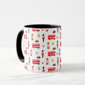 Mug Motif des symboles d'Angleterre (Devant gauche)