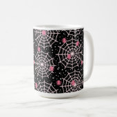 Mug Motif des toiles d'Halloween et araignées (Devant droit)