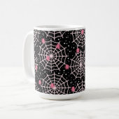 Mug Motif des toiles d'Halloween et araignées (Devant gauche)