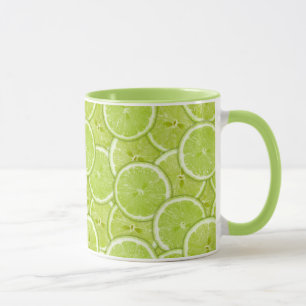 Mug Motif Des Tranches De Chaux Vertes