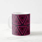 Mug Motif des triangles roses (Devant gauche)