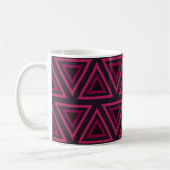 Mug Motif des triangles roses (Gauche)