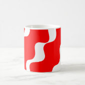 Mug Motif des vagues blanches et rouges (Centre)