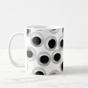 Mug motif des yeux de googly - arrière - plan transpa