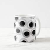 Mug motif des yeux de googly - arrière - plan transpar (Devant droit)