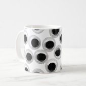 Mug motif des yeux de googly - arrière - plan transpar (Devant gauche)