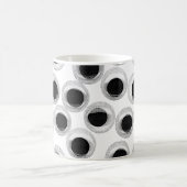 Mug motif des yeux de googly - arrière - plan transpar (Centre)