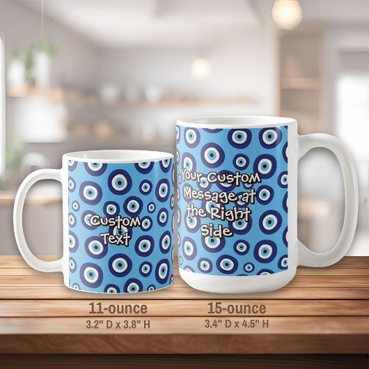 Mug Motif des yeux mal grecs