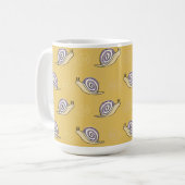 Mug Motif d'escargots et de torrents illustrés (Devant gauche)