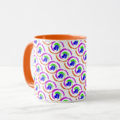 Mug Motif design Abstrait moderne coloré (Devant gauche)