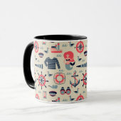 Mug Motif d'espèce marine (Devant gauche)