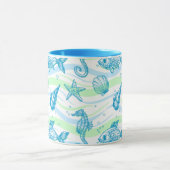 Mug Motif d'esquisse marine (Centre)