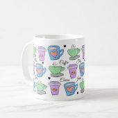 Mug Motif Dessins de conteneurs pour amateurs de café  (Devant gauche)