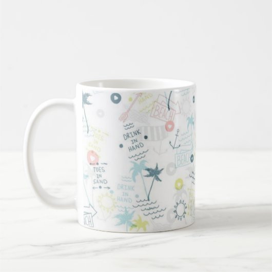 Mug Motif d'été (Gauche)
