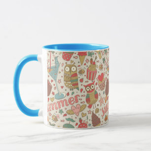 Mug Motif D'Été Avec Glace