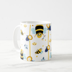 Mug Motif d'été du printemps de l'abeille au miel