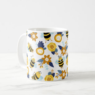 Mug Motif d'été du printemps de l'abeille au miel