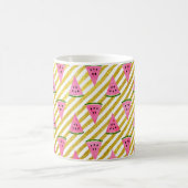 Mug Motif d'été Pink Watermelon et Yellow Strip (Centre)