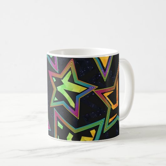 Mug Motif d'étoiles (Devant droit)