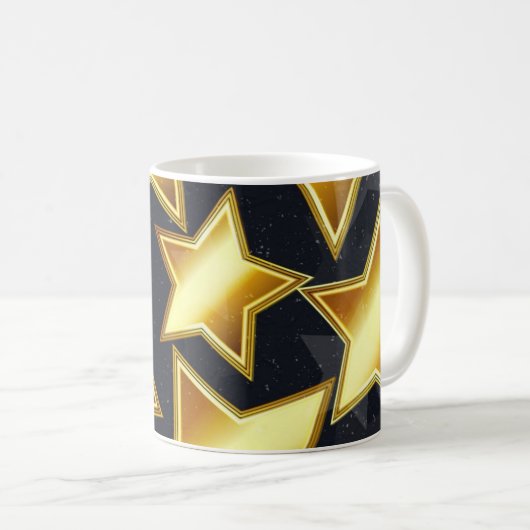 Mug Motif d'étoiles (Devant droit)