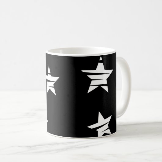 Mug Motif d'étoiles (Devant droit)