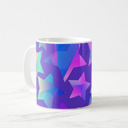 Mug Motif d'étoiles (Devant gauche)