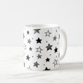 Mug Motif d'étoiles (Devant droit)