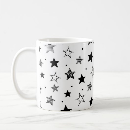 Mug Motif d'étoiles (Gauche)