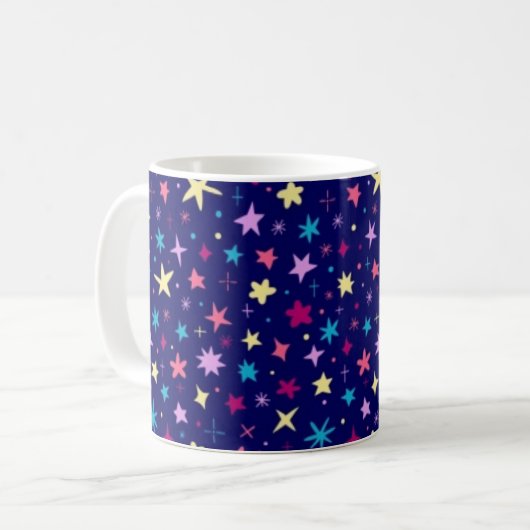 Mug Motif d'étoiles (Devant gauche)