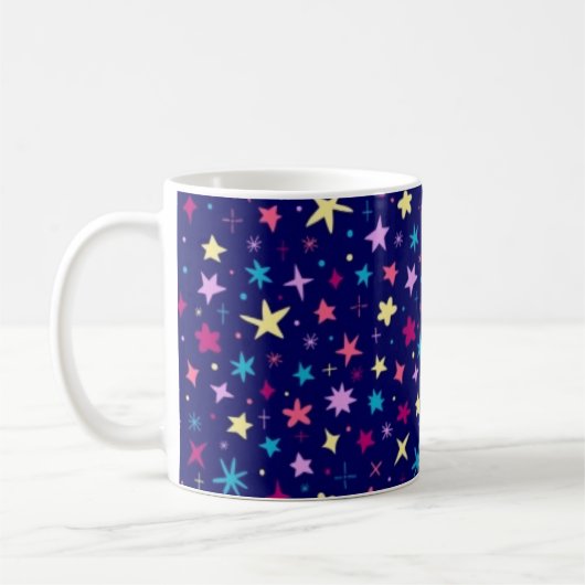 Mug Motif d'étoiles (Gauche)