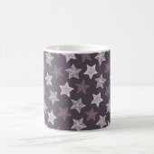 Mug motif d'étoiles de flocon de neige violet de Noël (Centre)