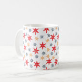 Mug Motif d'étoiles de mer et de volants (Devant gauche)