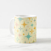 Mug Motif d'étoiles rétro colorées (Devant gauche)