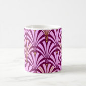 Mug Motif d'éventail Art déco - orchidée et violet (Centre)