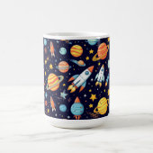 Mug Motif d'exploration spatiale colorée (Centre)