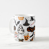 Mug Motif d'Halloween. Éffrayant et mignon (Devant gauche)