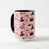 Mug Motif d'Halloween mou et rose (Devant gauche)