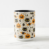 Mug Motif d'Halloween rétro (Centre)