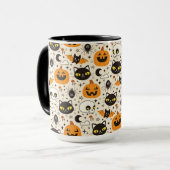 Mug Motif d'Halloween rétro (Devant gauche)