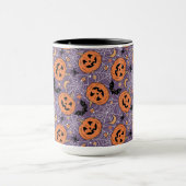 Mug Motif d'Halloween violet Jack-O-lanterne (Centre)
